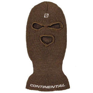CONTINENTAL หน้ากากไหมพรมลายทางสีน้ำตาลแบบสามรู 100% อะคริลิก สำหรับผู้ใหญ่ ปรับได้ ใช้กลางแจ้ง ขนาด 56-58 ซม. - Product Image 1