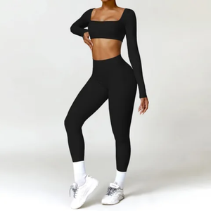 Conjunto de Yoga Profesional para Mujer, Venta al por Mayor, Nuevo Conjunto de Yoga para Mujer, Nuevo Conjunto de Yoga Personalizado para Mujer - Product Image 6