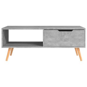 Mesa de centro de madera de ingeniería de 39,4 "x 19,5" x 16,9 "gris hormigón - Product Image 3