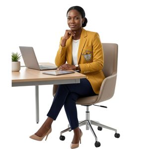 Blazer personnalisé Sigma Gamma Rho pour femme, veste de sororité sur mesure, manteau professionnel brodé avec logo grec, tenue de bureau professionnelle - Product Image 1