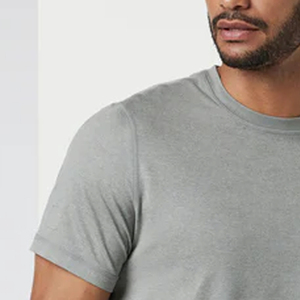 T-shirt pour homme à manches courtes, couleur unie, coupe décontractée, collection été, coupe ample, personnalisation du logo, 2026 - Product Image 3