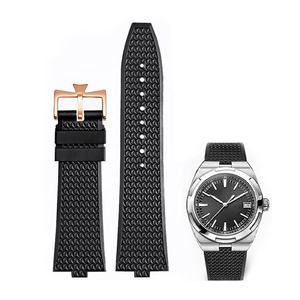 Correa de <span class=keywords><strong>Reloj</strong></span> Jettda Premium de Caucho FKM 24x7mm para <span class=keywords><strong>Vacheron</strong></span> <span class=keywords><strong>Constantin</strong></span> Oversea 4500v 5500v 7900v de Lujo - Product Image 6