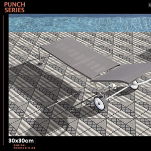 Carreaux numériques d'extérieur de qualité parking, céramique mate 300x300mm 30x30cm 12x12 pouces, revêtement de sol pour garage et zones de stationnement extérieures - Product Image 1