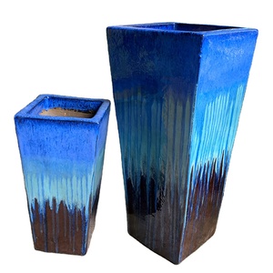 Colorido moderno maceta de arcilla de cerámica jarrón decoraciones hogar y jardín áspero macetas personalizadas cemento para flores al aire libre - Product Image 1