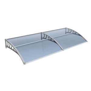 Tenda da Sole Grigia 38x80 con Protezione UV per Patio, Terrazza, Veranda, Finestra e Porta Esterna - Product Image 1