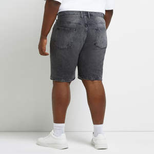 Shorts en jean en coton pour hommes, style streetwear, séchage rapide, décontractés et respirants, vente en gros - Product Image 4