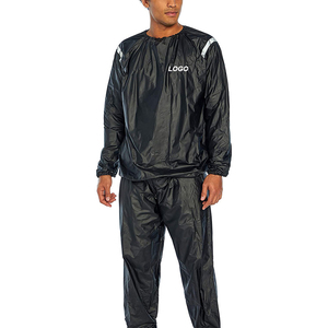 Combinaison de sauna pour hommes, ensemble de vêtements de sport imperméables pour l'entraînement, la course à pied et le fitness, fabricant OEM sur mesure - Product Image 2