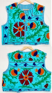 Women's Vintage Style Eco-Friendly Floral Autumn Winter Embroidered Jacket Handmade Classic O-Neck Suzani Trendy Kimono <b>Kaftan</b> - Product Image 3