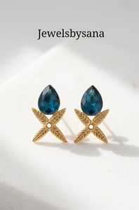 Pendientes Planos con Textura de Flor Chapados en Oro, Joyería de Moda Minimalista y Moderna para Mujer, Regalo - Product Image 2