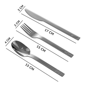 ส้อมโลหะมินิมอล ขัดเงาอย่างดี ทนสนิม ขนาด 20.7 ซม. - Product Image 3