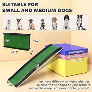 Rampa per Cani Portatile in Alluminio da 61 Pollici per Auto, Pieghevole con Superficie Antiscivolo e Sponde Rialzate, Carico Massimo 61 Pollici - Product Image 2