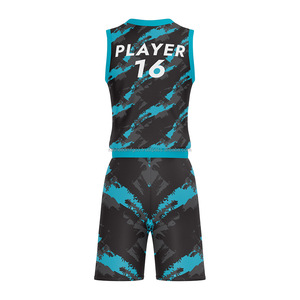 Ensembles d'uniformes de basket-ball pour hommes, ensembles de maillots d'équipe personnalisés, tissu respirant évacuant l'humidité, vêtements de sport OEM, kits d'entraînement, nouveaux modèles - Product Image 3