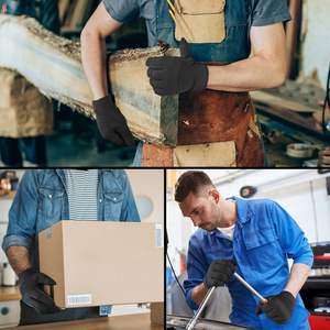 Gants vintage en cuir de chèvre respirant pour moto, protection contre les chocs, compatibles écran tactile, résistants pour le cyclisme en extérieur - Product Image 4