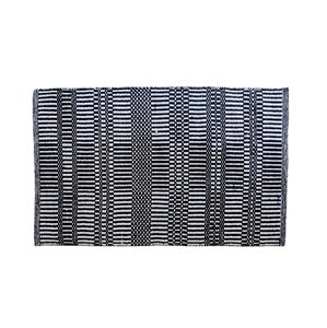 Paillassons faits à la main en corde de coton de qualité supérieure Tapis Jacquard Boucle Pile Tressé Tissé Coupe Technique Géométrique Lavable pour Voiture Maison - Product Image 1