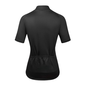 Jersey de Ciclismo Ecológico para Hombre, Talla Grande, Color Negro Puro, Manga Larga, Transpirable, de Secado Rápido, 100% Poliéster - Product Image 2
