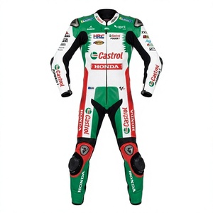 ชุดแข่งรถจักรยานยนต์ Johann Zarco MotoCP รุ่น Zonda ทำจากหนังวัว/หนังจิงโจ้ สำหรับขับขี่มอเตอร์ไซค์/จักรยานยนต์  ชุดจั๊มสูทหนังสำหรับนักขี่/ชุดนักขี่มอเตอร์ไซค์ ระดับ 2 CE Pro - Product Image 1