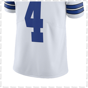 Maillots de football américain personnalisés en gros, 100% polyester, respirants, séchage rapide, noms d'équipe personnalisés - Product Image 6