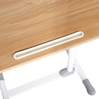 Bureau d'ordinateur portable de levage à hauteur réglable de haute qualité sur la Table de bureau pneumatique de chevet avec porte-gobelet pour le bureau à domicile