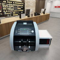 Machine à compter l'argent avec détecteur de billets contrefaits, détection multi-devises, compteur de billets polymères du Mozambique, LYD, CAD, USD, EUR, comptage de coupures mixtes