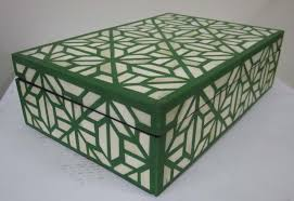 FAIZA CRAFT Bone Inlay Storage <b>Box</b> Vintage Style Eco-Friendly Square Design for Rings & <b>Earrings</b> Ready for Export MDF Material - Product Image 4