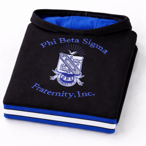 Sudadera con Capucha Negra de la Fraternidad Griega Phi Beta Sigma, Diseño Clásico, Comodidad Premium y Estilo para el Día a Día - Product Image 6