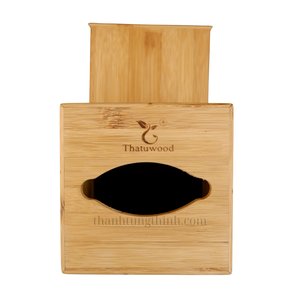 Caja Cuadrada de Bambú Thatuwood con Logotipo Grabado con Láser, Almacenamiento Ecológico para el Hogar - Product Image 6