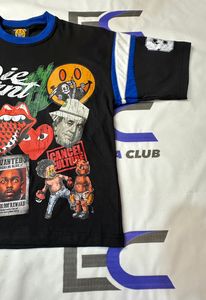 T-shirts pour hommes en coton français 100% de haute qualité, streetwear, impression numérique personnalisée, respirant - Product Image 3