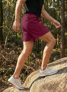 Mens Active Performance <b>Woolen</b> 100% Cotton Breathable Solid Digital Printing Lightweight Quick-Dry Workout Shorts OEM Service - Product Image 4