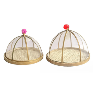 Couverture alimentaire en bambou pliable, protection contre les insectes pour comptoir de cuisine - Product Image 4