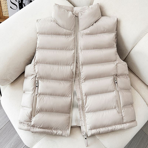 Gilet d'hiver matelassé léger en duvet, coupe ample, coupe-vent, sans manches, imprimé, pour l'extérieur – Vente en gros usine - Product Image 3
