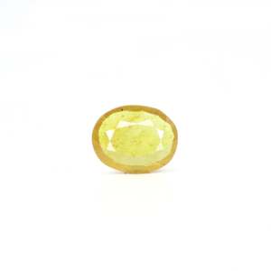 Handcrafted 2.5 Carat Oval Cut Yellow Sapphire Loose Gemstone for Fine Jewelry - Product Image 1