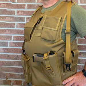 เสื้อกั๊กฝึกซ้อมยุทธวิธี ตัวเลือกโลโก้แบบกำหนดเอง ปรับขนาดได้ มีช่องเก็บของหลายช่อง ผ้าเนื้อน้ำหนักเบา สวมใส่สบาย - Product Image 4