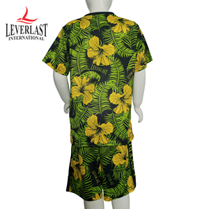 Ensemble T-shirt et short assortis pour enfants, imprimé personnalisé, tenue d'été pour la plage, homme, uni, 100% polyester, séchage rapide, léger - Product Image 3