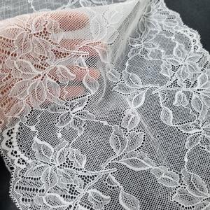 Floral Vine Stretch <b>Lace</b> Band 23cm Lightweight Nylon Spandex <b>Elastic</b> Warp Knit <b>Lace</b> Fabric Customized Color Custom Designs for - Product Image 5