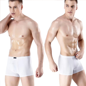 Calzoncillos Boxer Grises para Hombre, Corte Medio, Tejido de Spandex/Poliéster, Transpirables, Ecológicos, de Color Sólido - Product Image 5