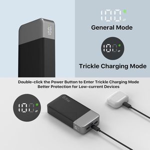 NOBIS <span class=keywords><strong>Power</strong></span> <span class=keywords><strong>Bank</strong></span> 65W 20000mAh com Display Digital, Carregamento Rápido Dual USB-C/USB-A para Laptop, Telefone, Tablet, Ideal para Viagens - Product Image 5