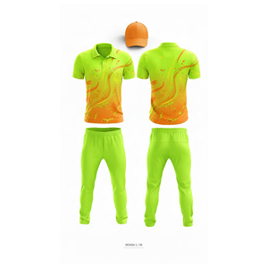 Breathable Polyester Sublimation <b>Cricket</b> Uniform Custom | Men Women Youth <b>Cricket</b> Wears Polo Shirt and Trouser Full Team Outfit - Product Image 2