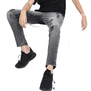 High Selling Friendly Budget Solid Color Men Straight Knitted Denim <b>Jeans</b> Pant Summer Factory Made Custom Made - Product Image 3