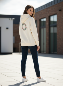 Sweat à capuche zippé oversize vintage délavé style hip-hop automne 380g, design personnalisé streetwear avec patch brodé, 100% coton molletonné - Product Image 5