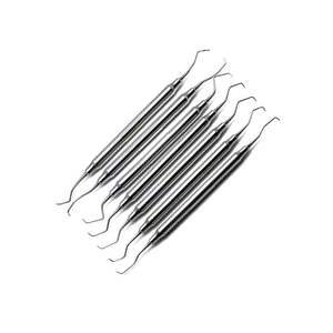 Ensemble de 7 instruments en acier inoxydable pour le détartrage parodontal, le dégrossissement des racines et le détartrage profond, certifié CE ISO par Grip Surgical - Product Image 4