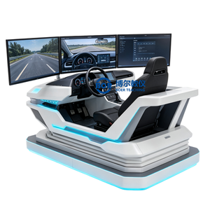 Platform Pelatihan Simulasi dan Pengujian Kendaraan Jaringan Cerdas Sistem Virtual Vokasional Simulator Mengemudi Mobil 3 Layar - Product Image 1