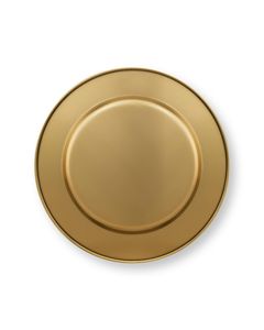 Assiettes de Présentation Rondes en Métal Doré pour Mariages et Fêtes, Design Solide, Style Glamour Poli, Durables, Écologiques, Vintage, 100 Pièces - Product Image 3