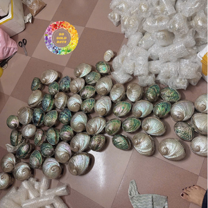 กล่องใส่เครื่องประดับเปลือกหอยธรรมชาติรักษ์โลก ขัดเงา ประดับมุกมุกเหลือบสี  ลายเทวดา สำหรับงานแต่งงาน บ้าน และธุรกิจ - Product Image 1