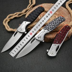 Cuchillo Plegable Portátil de Acero Inoxidable 5cr13 con Dureza 53HRC, Mango G10, Cuchillo de Bolsillo Táctico de Supervivencia - Product Image 5