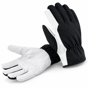 Gants en cuir pour la manutention mécanique avec design personnalisé, protection durable des mains pour les équipes d'atelier, utilisation d'outils industriels - Product Image 2
