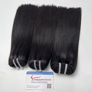 Venta al por mayor 100% Virgen cutícula alineada Bonestright extensiones de cabello humano de alta calidad onda de la máquina de trama Paquete de cabello humano crudo - Product Image 5