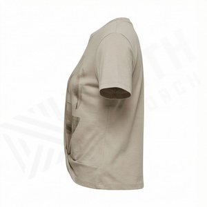 T-shirts courts pour femmes en coton respirant personnalisés, confortables, tendance, vêtements d'été de haute qualité, nouveaux modèles - Product Image 3