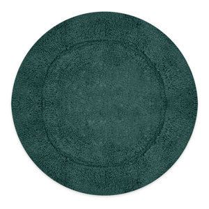 Tapis de bain rond en coton, antidérapant, lavable en machine et absorbant, en microfibre épaisse, vente en gros - Product Image 2