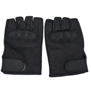 Gants en cuir personnalisés à demi-doigts, respirants, pour le cyclisme, la moto, la musculation, le fitness, le sport et le travail - Product Image 3