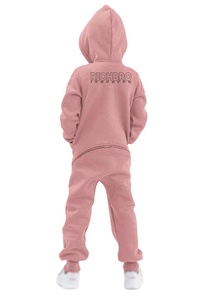 2025 Long Sleeve Kids Jumpsuit Wholesale Fleece Kids Zipper <b>Hoodies</b> Autumn Winter Custom Kids Sweatsuit Sets - Product Image 6